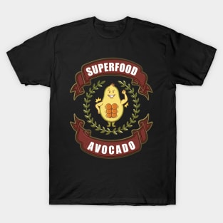 Avocado Superfood Vegan Vegetarian Superhero T-Shirt